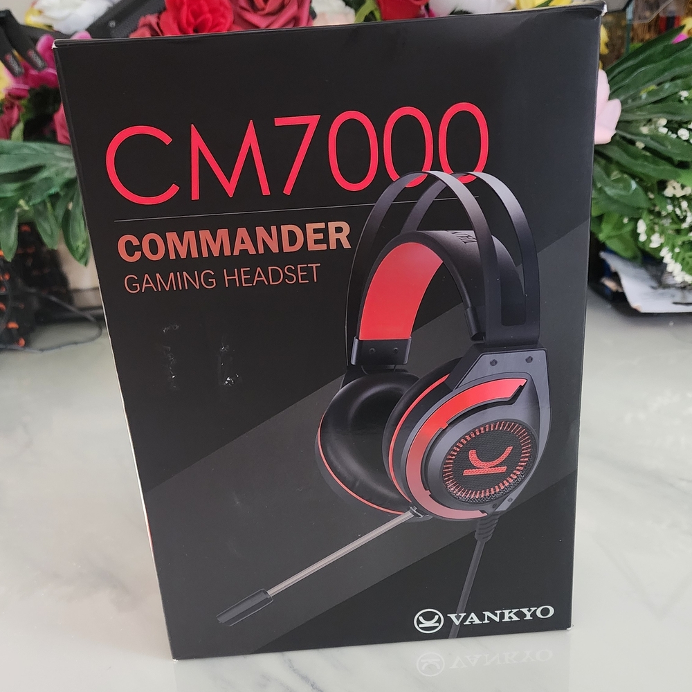 Vankyo CM7000 Commander Red Gaming Headset - Compatible With All Game Consoles